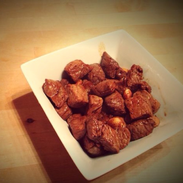 黑蒜子牛肉粒