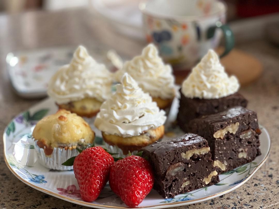 麦芬变成“布朗尼”（加入奇亚籽）的做法