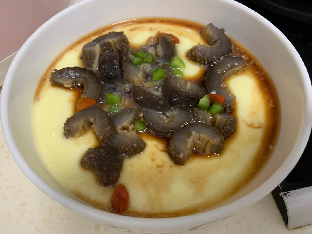 一碗美美的蒸水蛋（海参炖蛋）