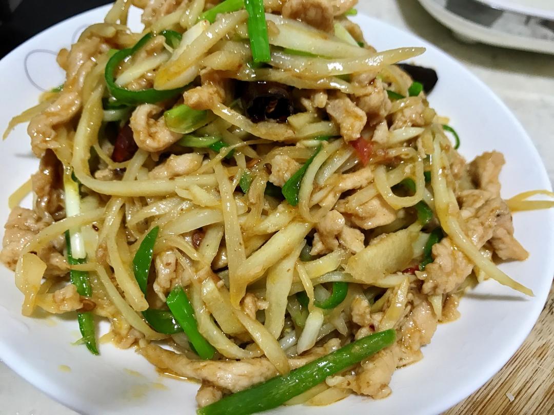 炒滑嫩腌肉法