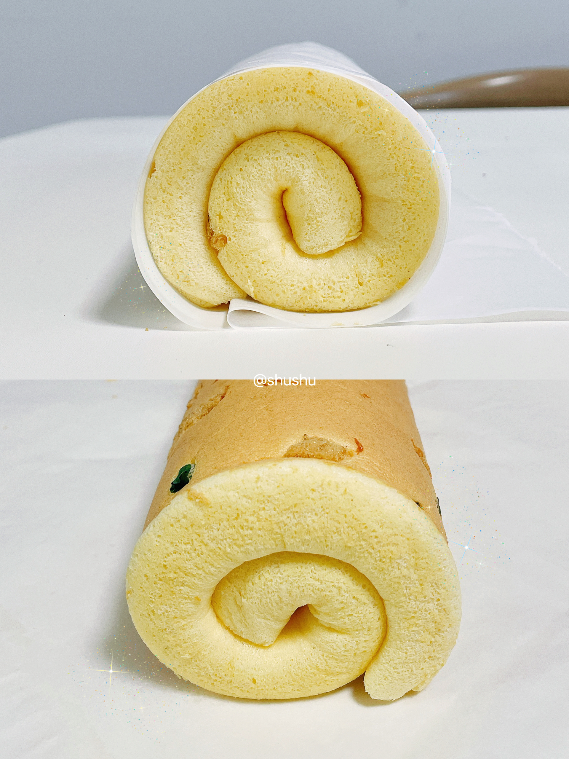 咸口❗香葱肉松蛋糕卷❗的做法 步骤6