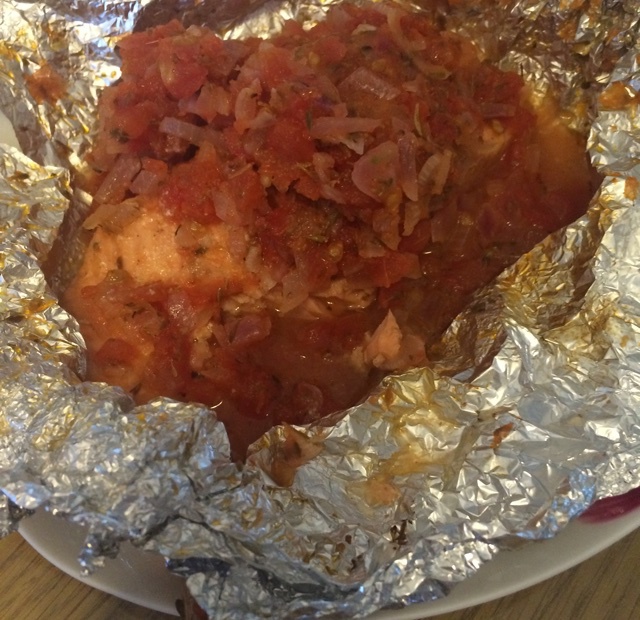 锡纸烤三文鱼  （Salmon Baked in Foil）