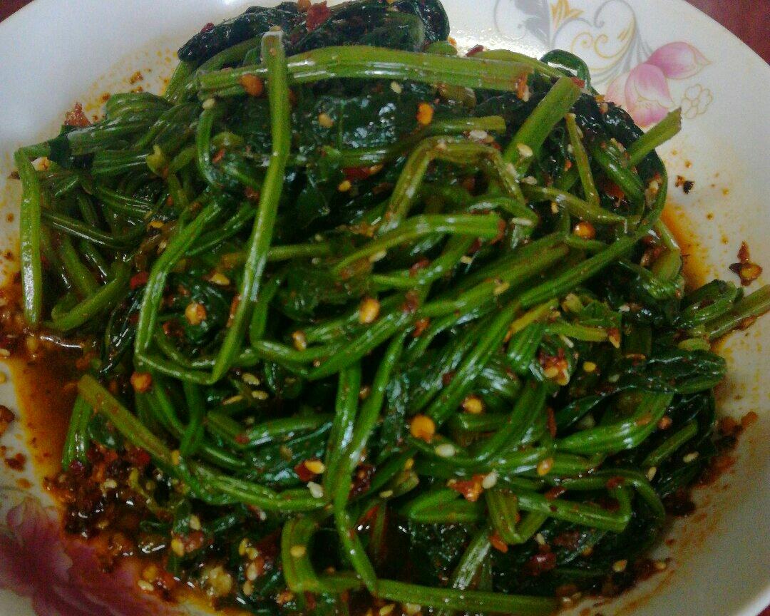 凉拌菠菜，