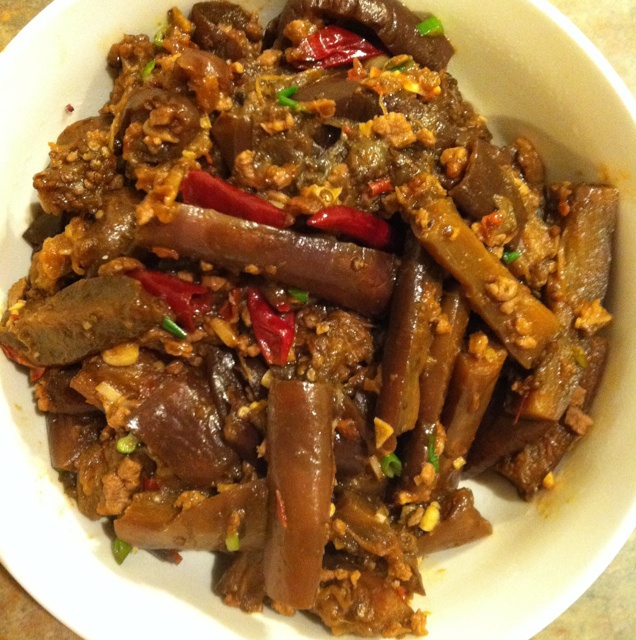 酱香肉末烧茄子