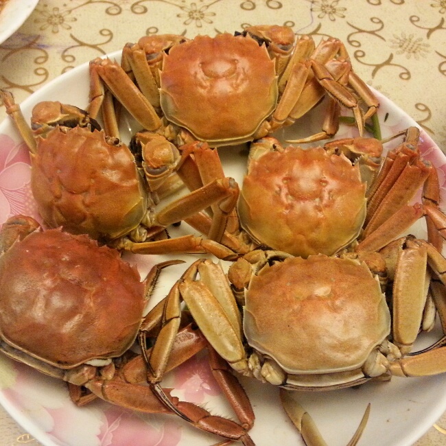 清蒸河蟹