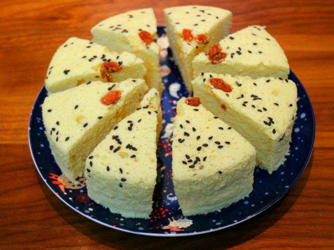 涵涵头做的豹纹小米糕