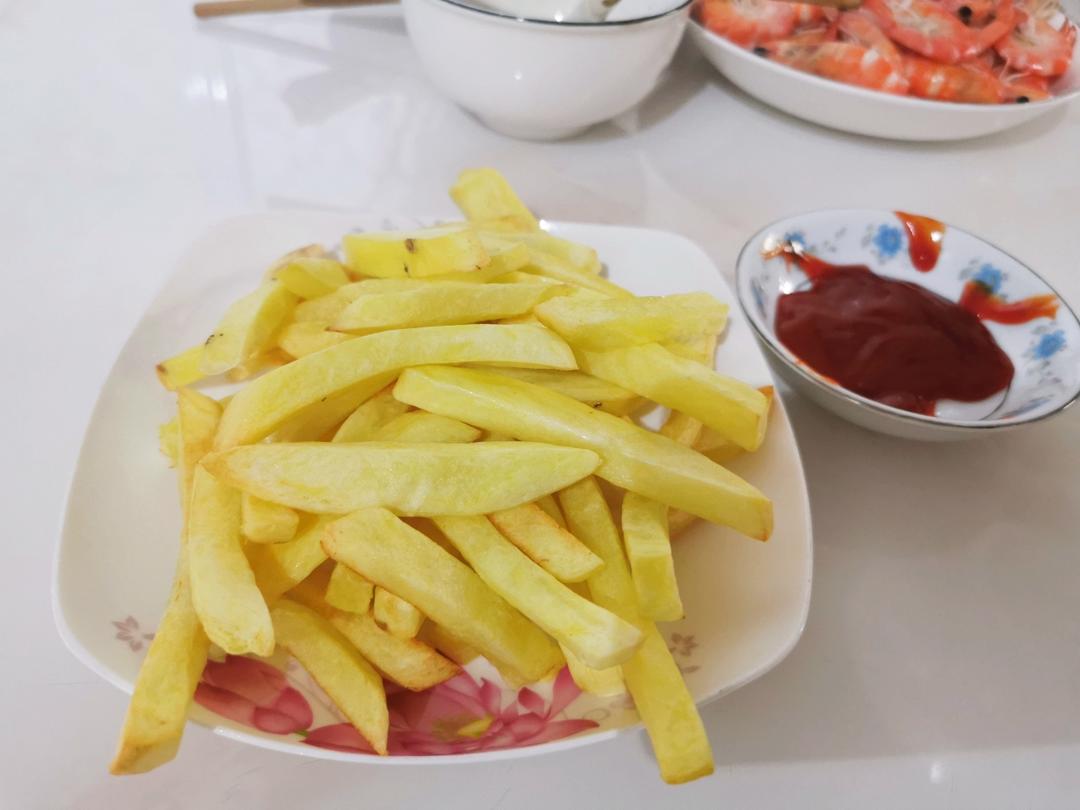 失败无数次终于成功了的炸薯条（空气炸锅）