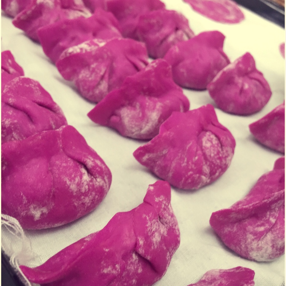 大陈小姐bigchan做的春节红红火火饺子火龙果水饺独家