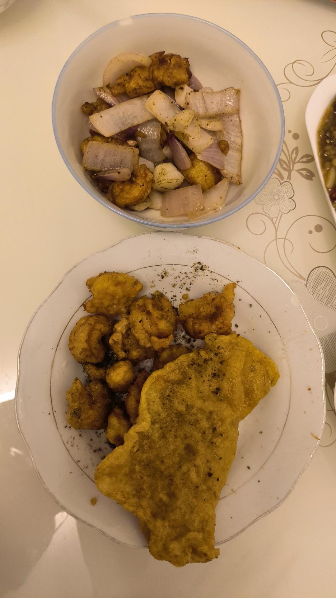 外酥里嫩脆皮椒盐虾仁