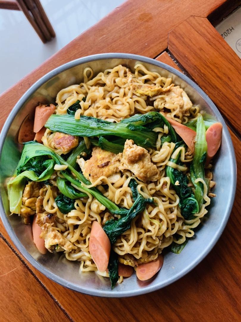 秒杀路边摊的炒方便面