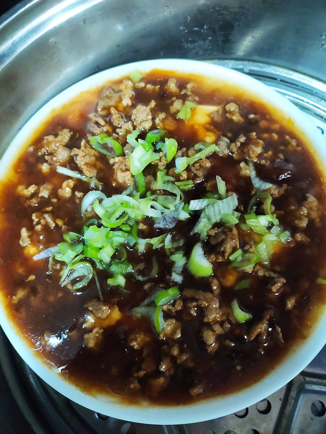 简单好吃的肉沫蒸豆腐，超下饭的家常菜