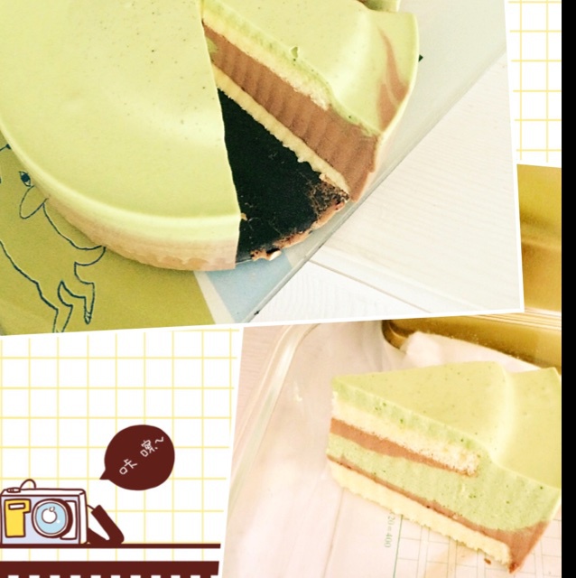 巧克力抹茶慕斯蛋糕