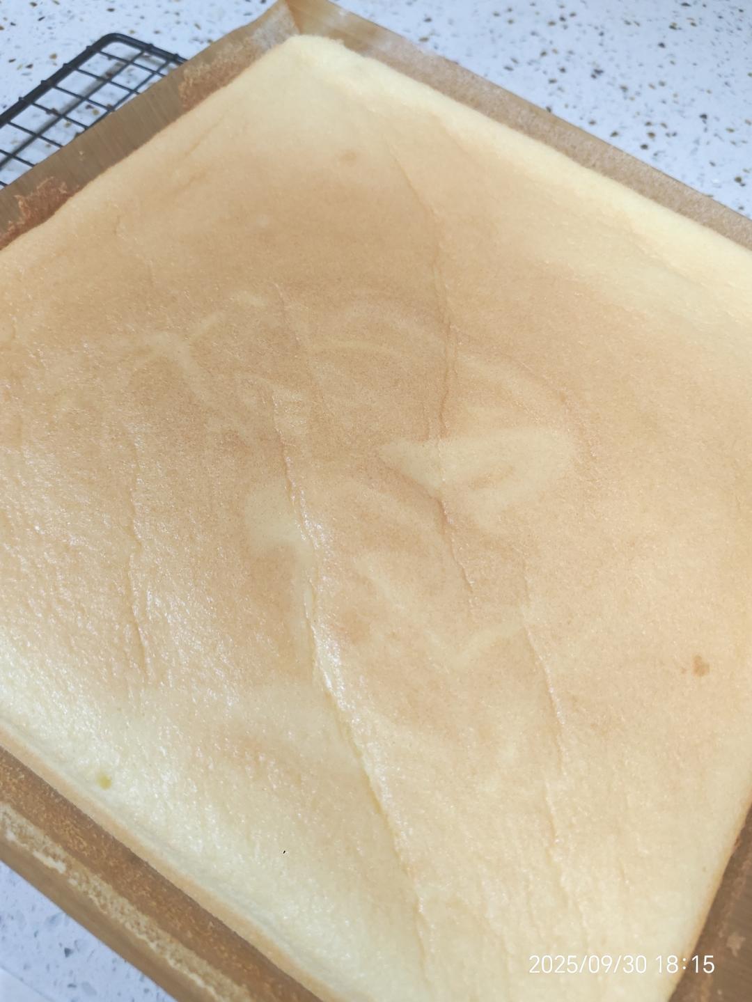 不用卷的肉松蛋糕～