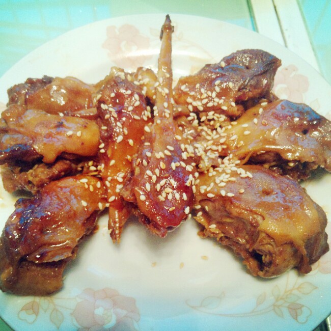 椒盐鸭下巴