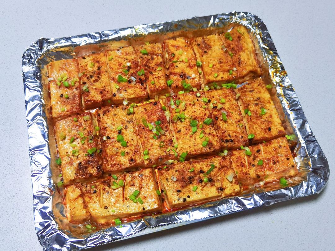 香辣孜然烤豆腐（烤箱版）