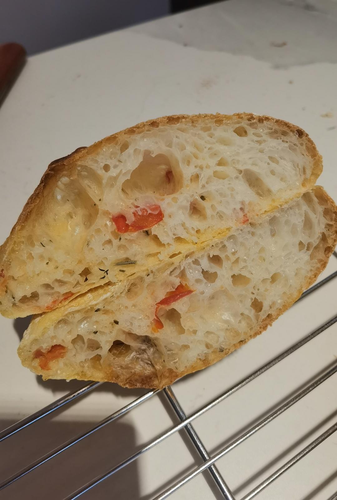 【ciabatta】家庭版恰巴塔，软乎乎的拖鞋面包