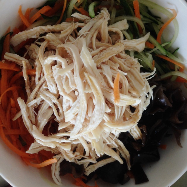 减脂健身｜凉拌手撕鸡丝（香辣&麻油版）