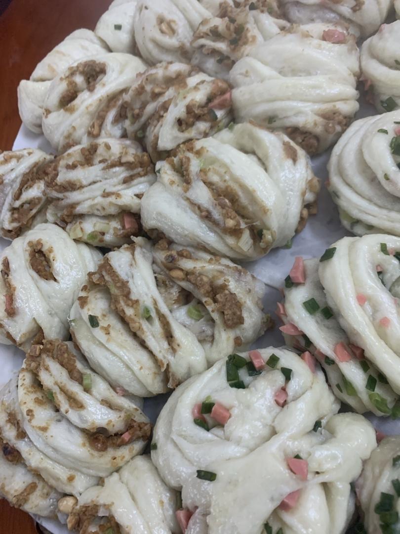 花生芝麻盐花卷