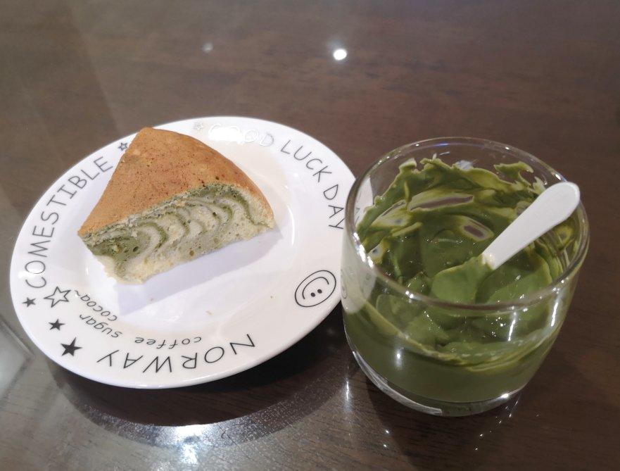 抹茶斑马纹戚风蛋糕