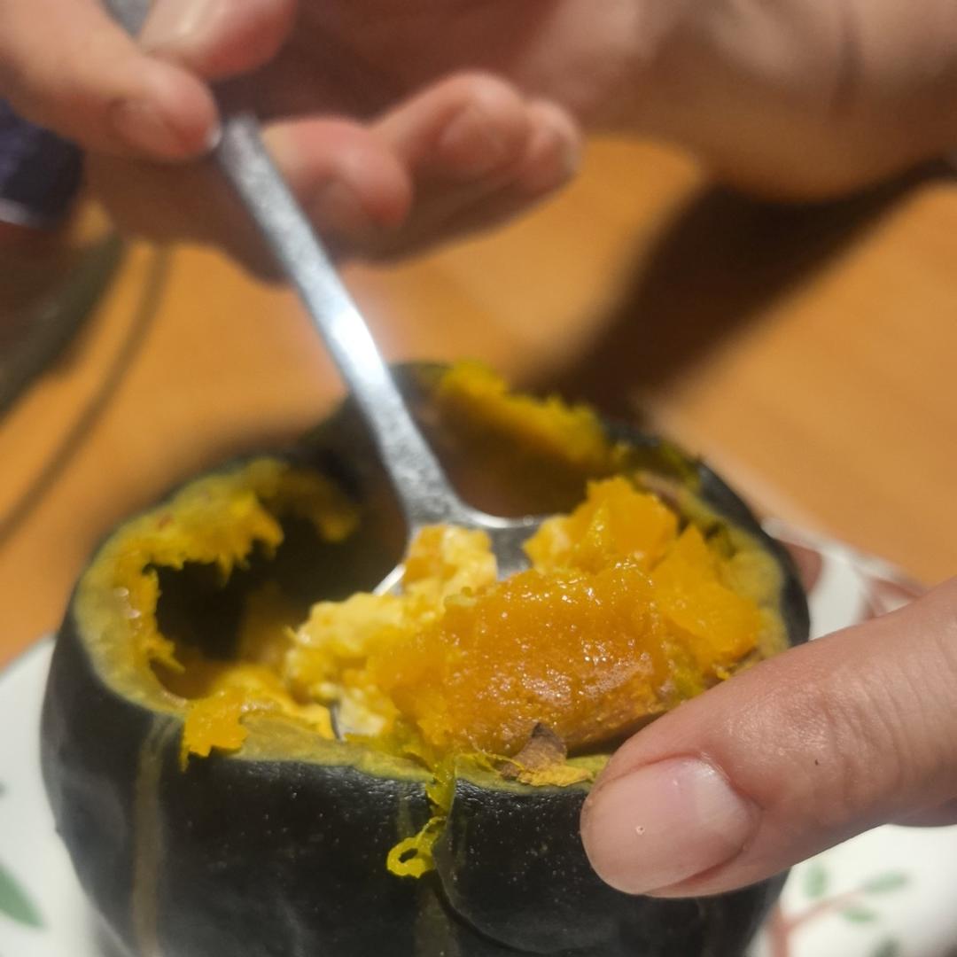 南瓜烤奶