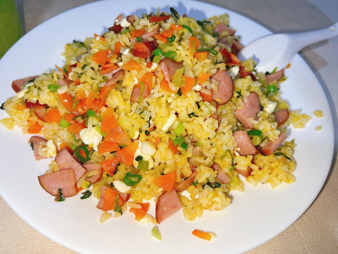 炒米饭蛋炒饭二十分钟快手家常