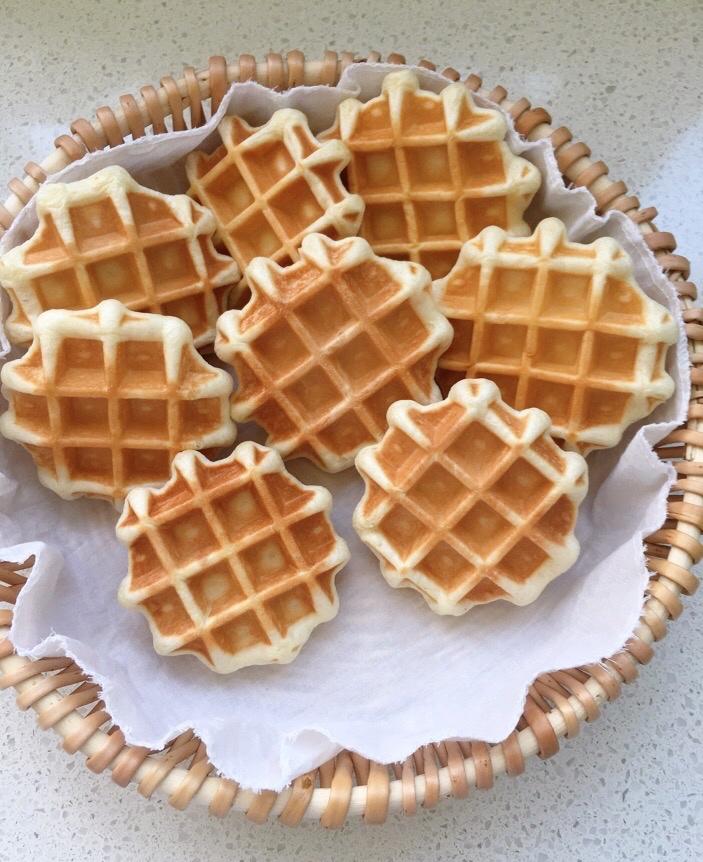 无需精确称量配方-媲美肯德基的华夫饼（燃气模具）发酵版比流质面糊版好吃太多了