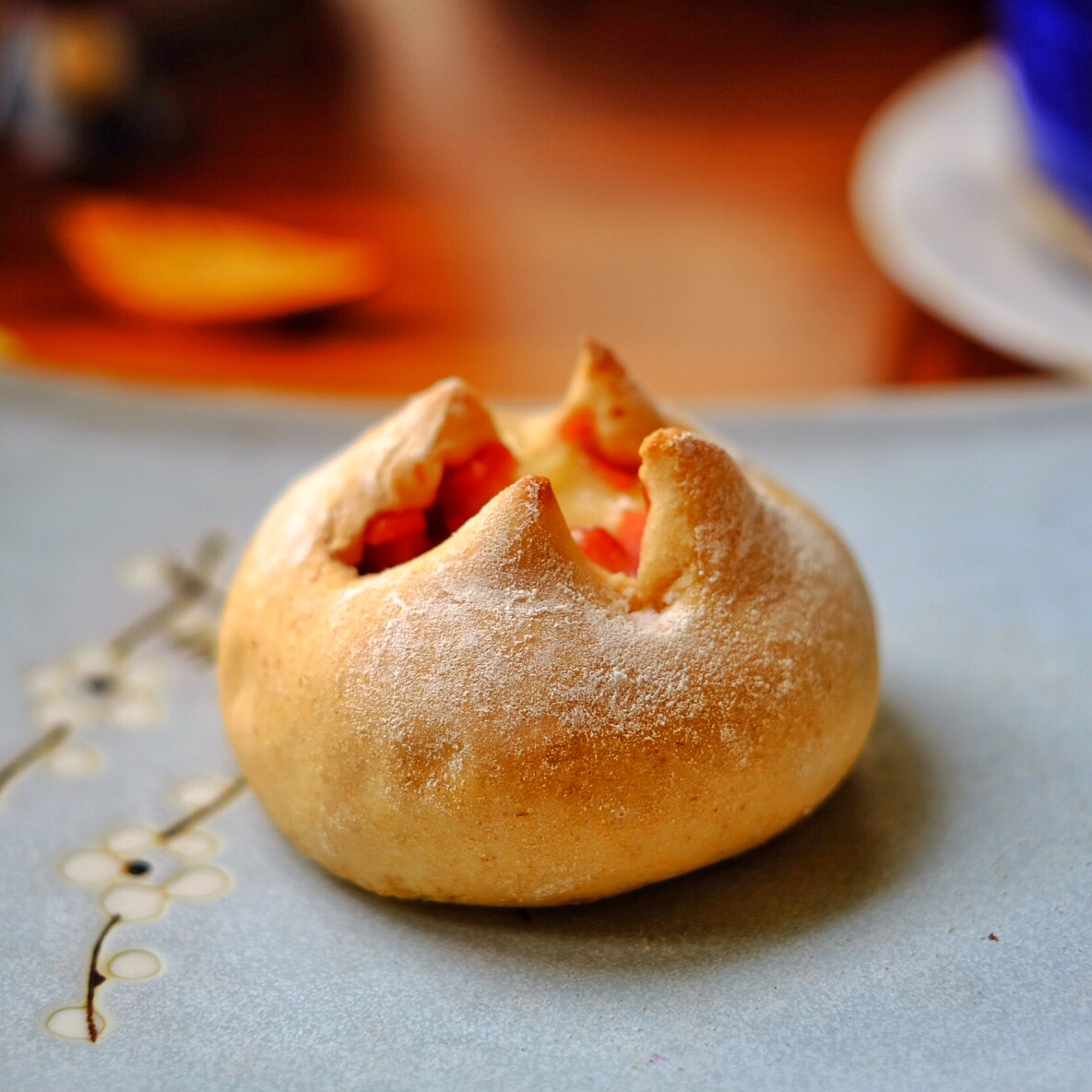 全麦芝士熔岩面包