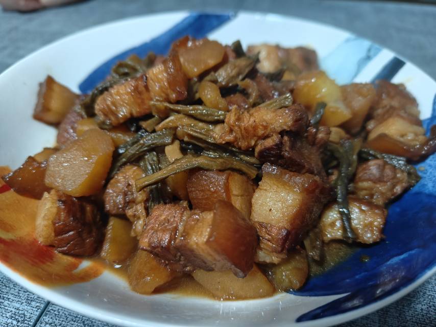 干豆角红烧肉