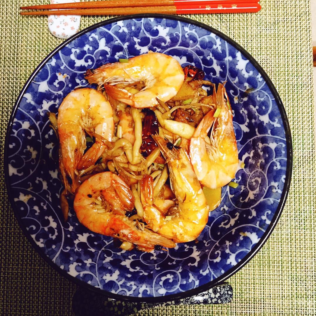 堂妈小厨——红烧大虾