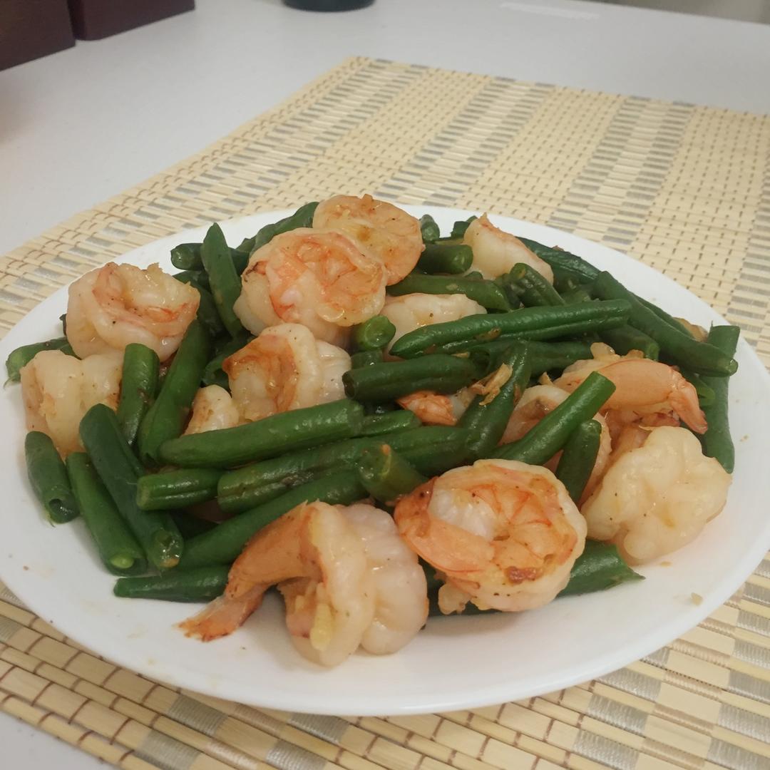 虾仁炒豆角(超详细步骤)