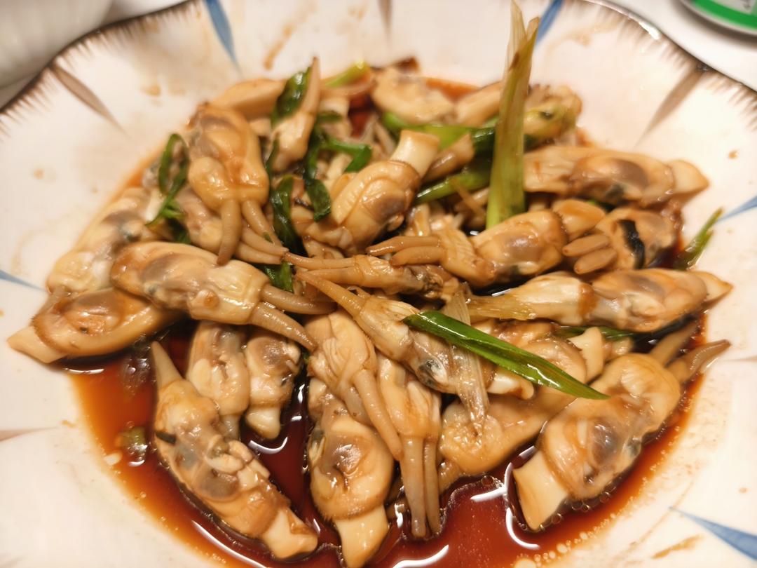 葱香蚝油蛏子