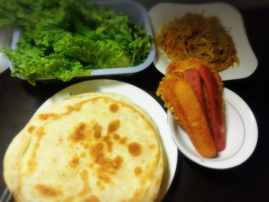 土豆丝卷饼