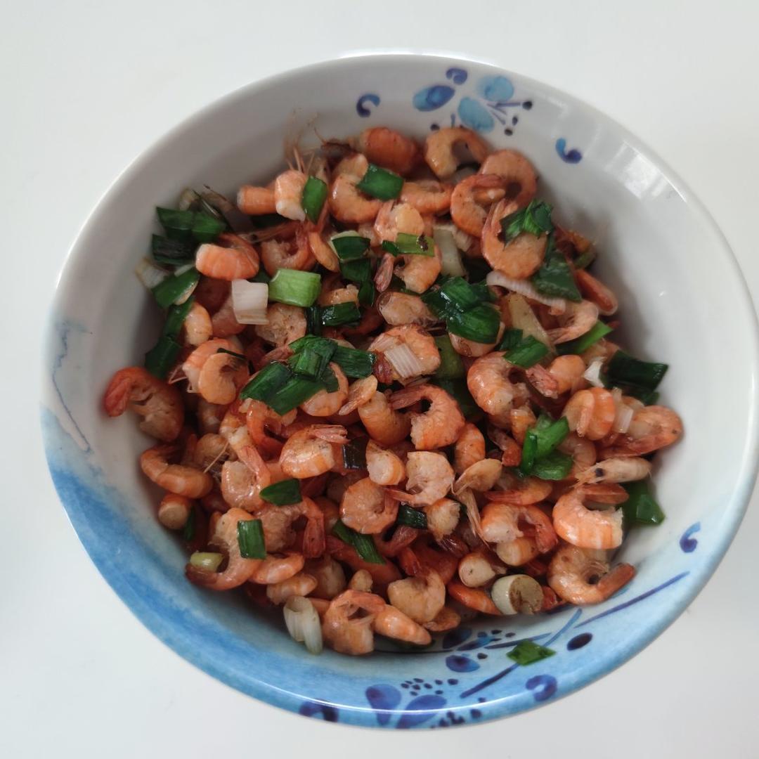 葱爆小河虾
