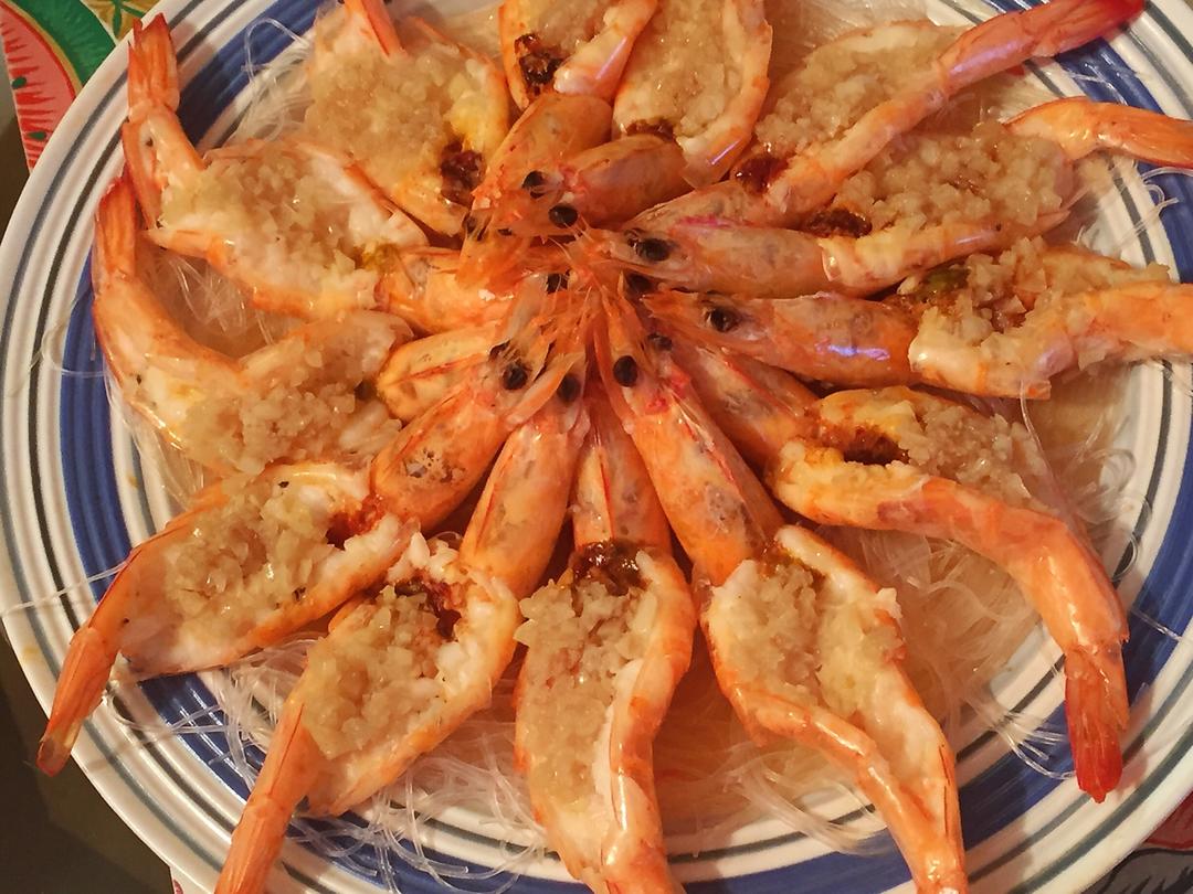 蒜蓉粉丝蒸虾