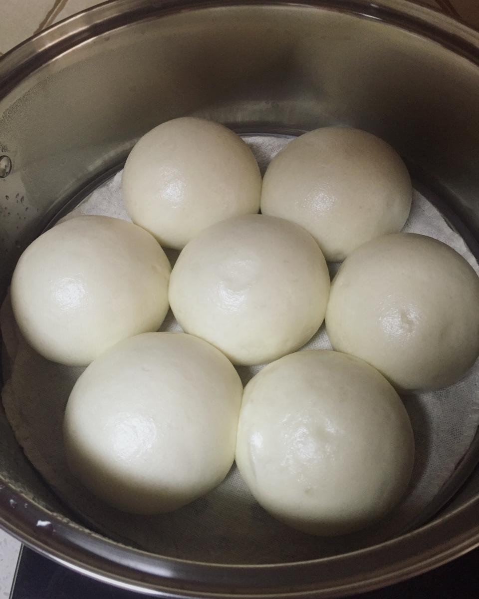 老面戗面白馒头