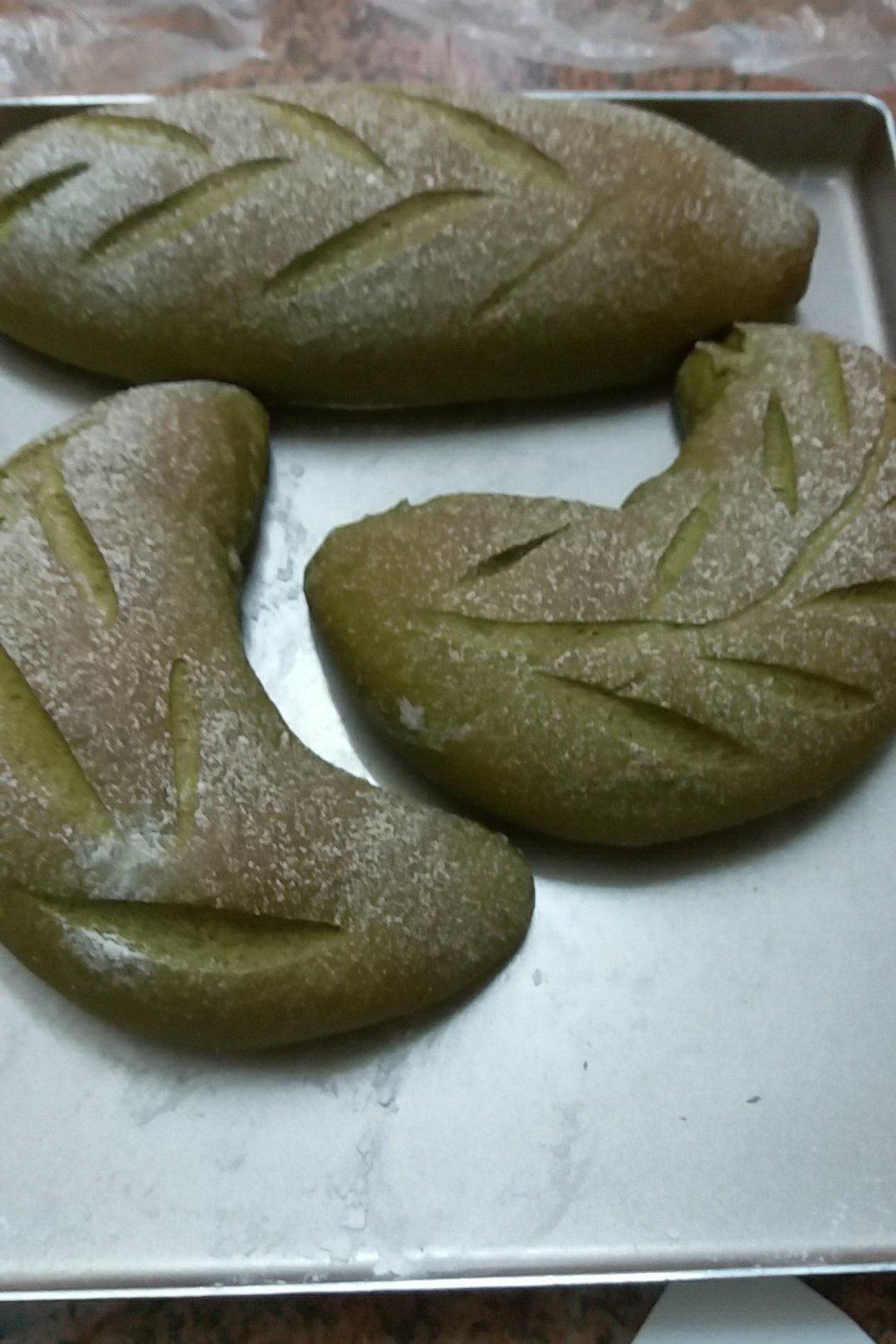 比原麦山丘还好吃的【抹茶麻薯古早味面包】肉松红豆沙