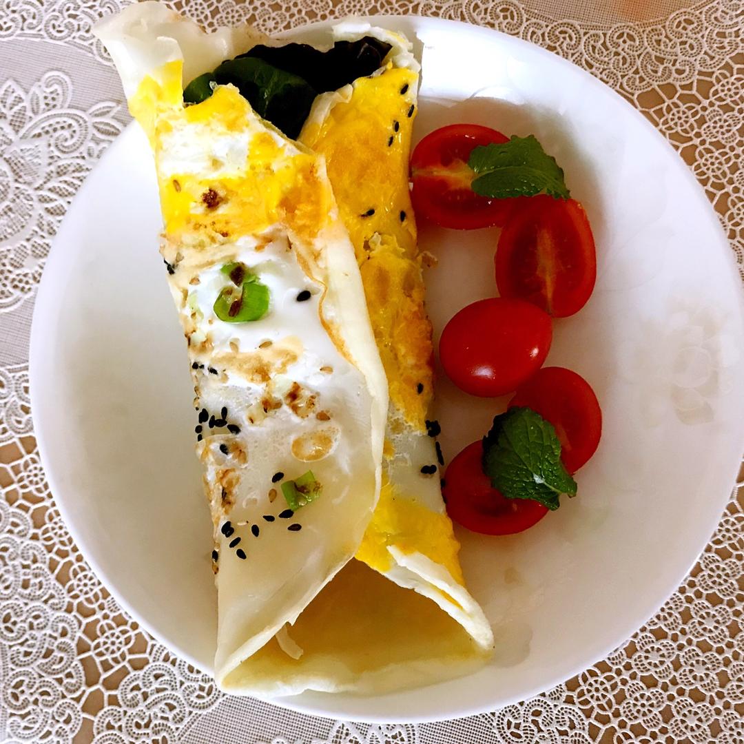 鸡蛋蔬菜卷饼