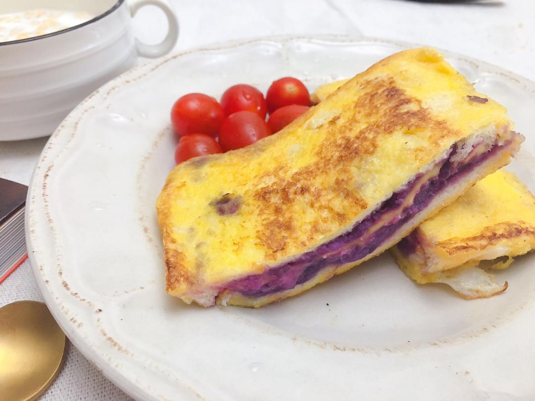 紫薯芝士吐司