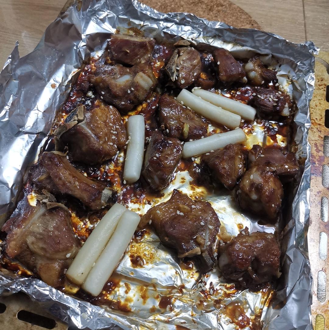 免油炸‼️蒜香烤排骨🤩外焦里嫩一吃就上瘾