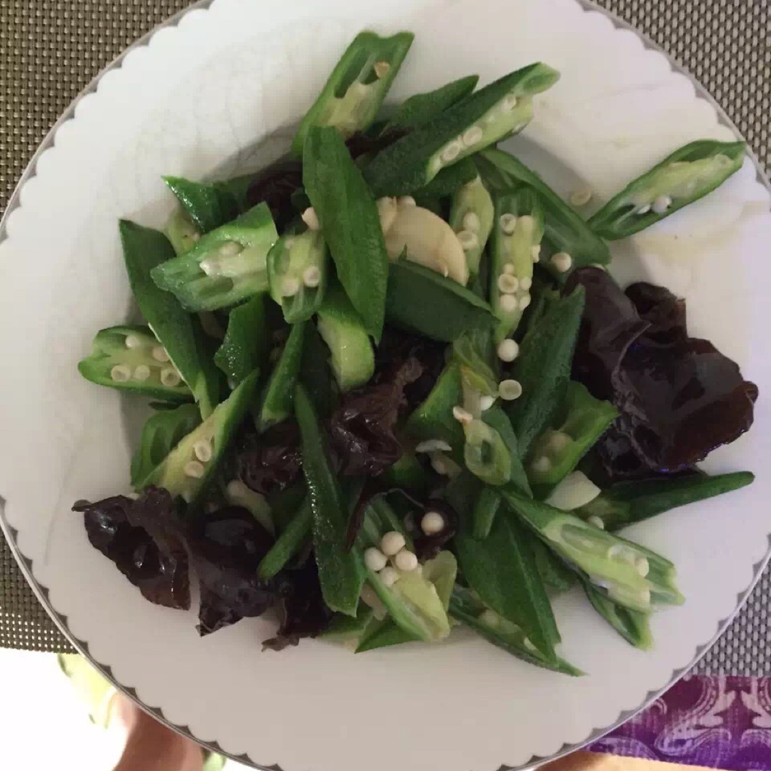 清炒秋葵