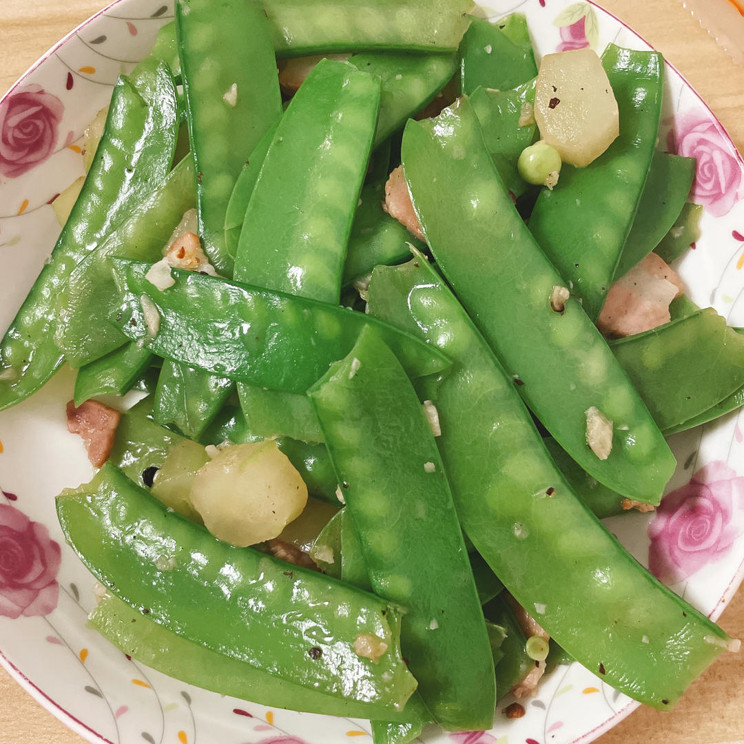 培根炒荷兰豆