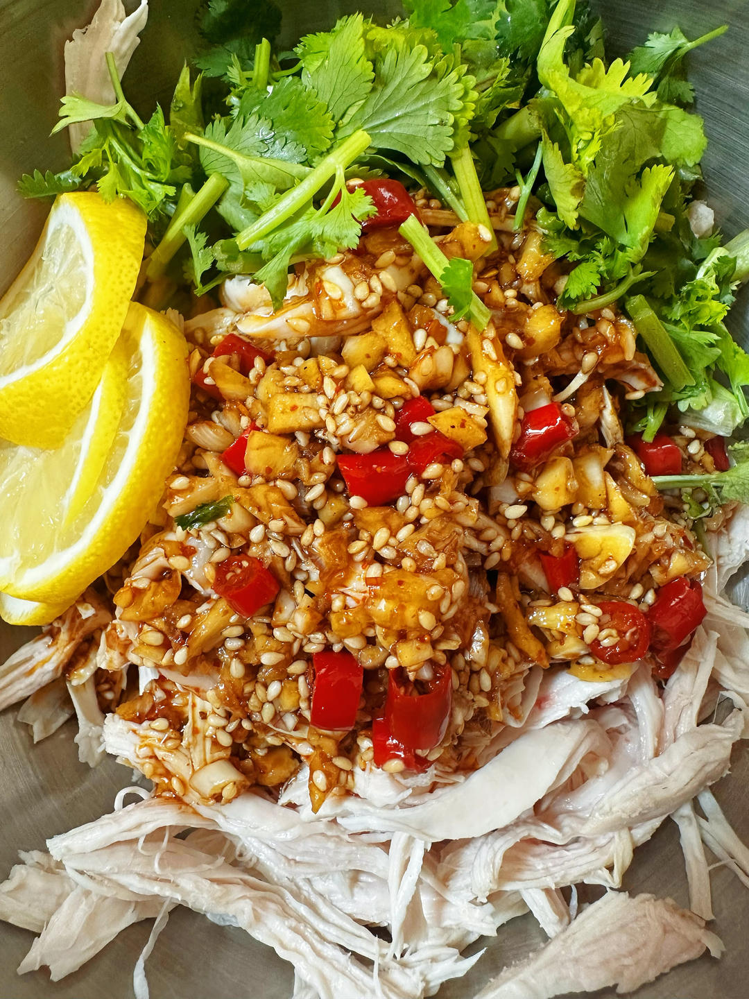 ✅ 第6道快手低脂菜✨清爽美味的柠檬鸡丝🍋鸡胸肉满分吃法💯