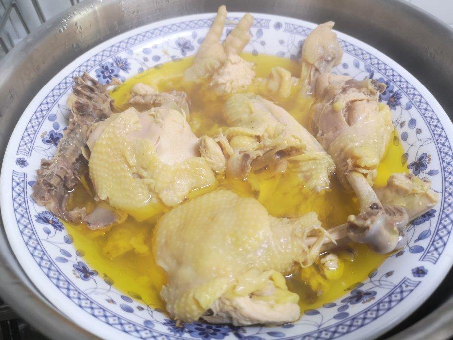 盐揉蒸鸡