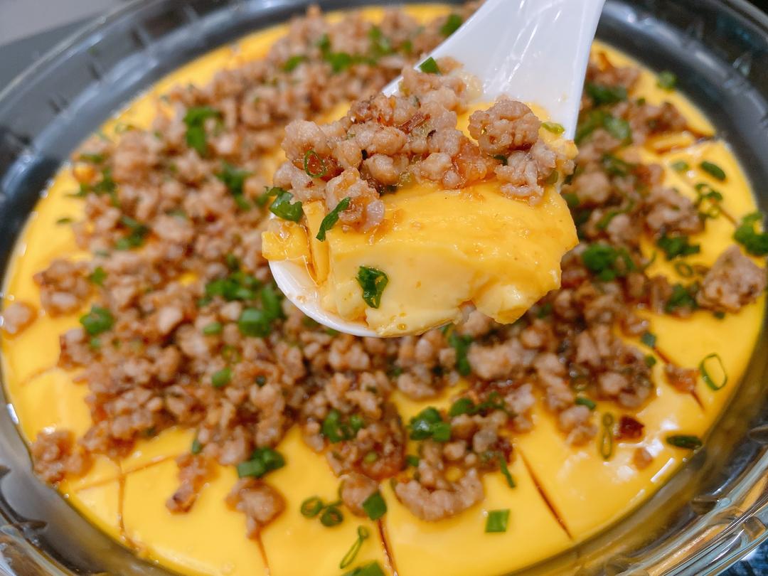 肉末干贝蒸蛋|光滑表面无气泡的做法