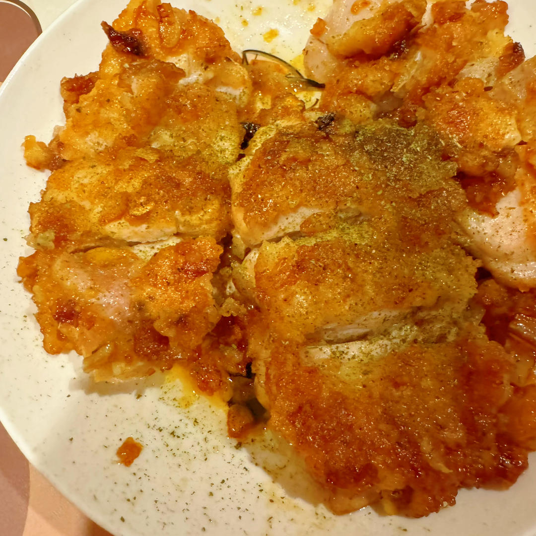 兄妹晚餐，蒜香鸡排