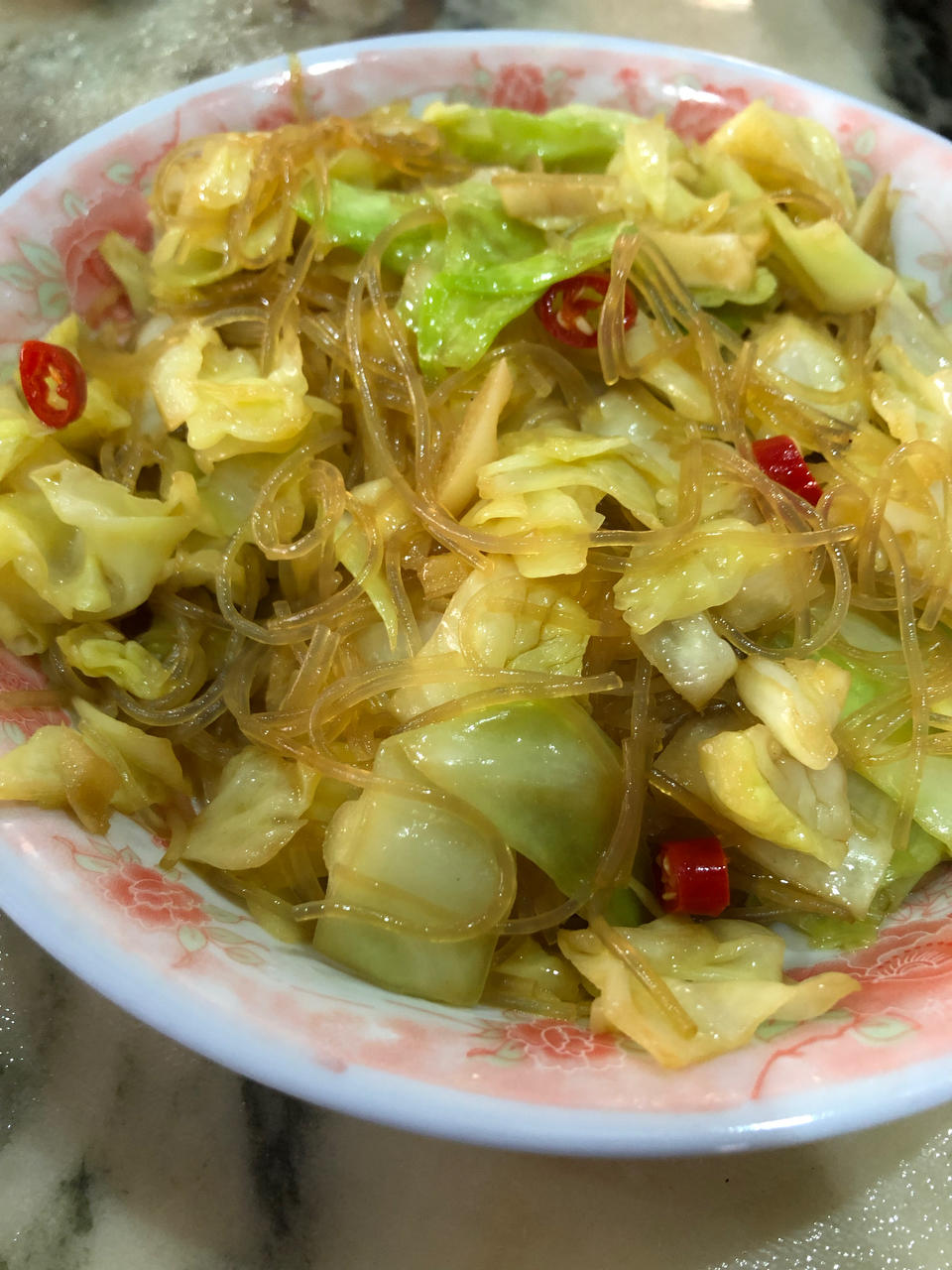 包菜粉丝（粉丝炒包菜）