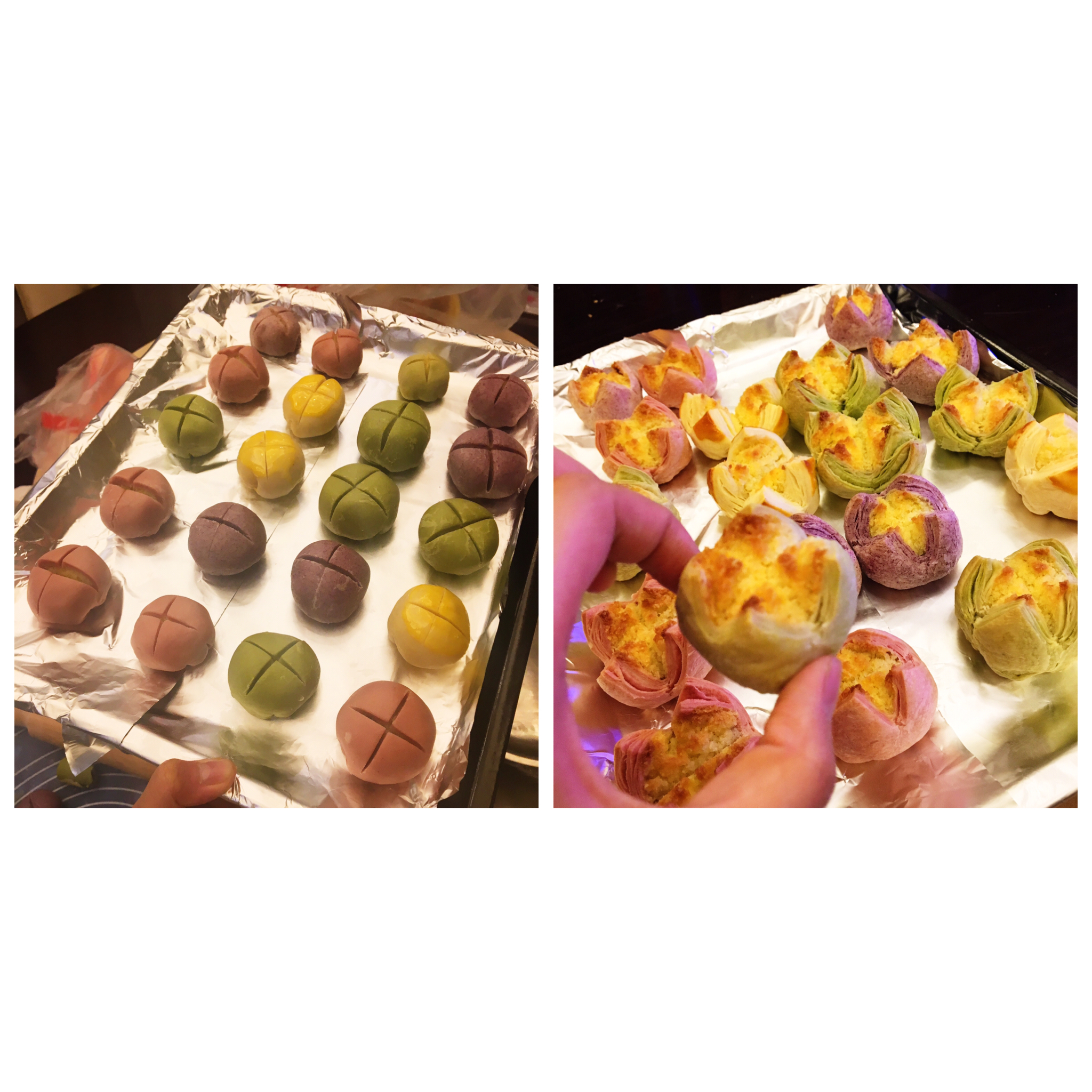 花开富贵之四种口味的椰蓉开口酥