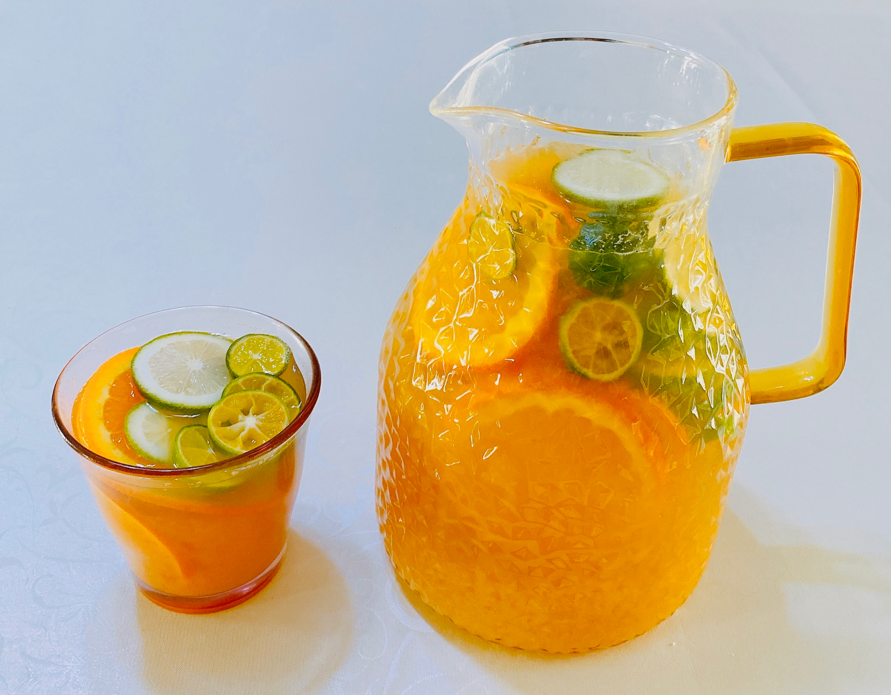 鲜橙柠檬茉莉绿茶的做法 步骤6