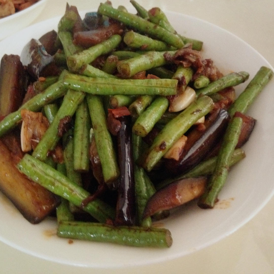 豆角烧茄子