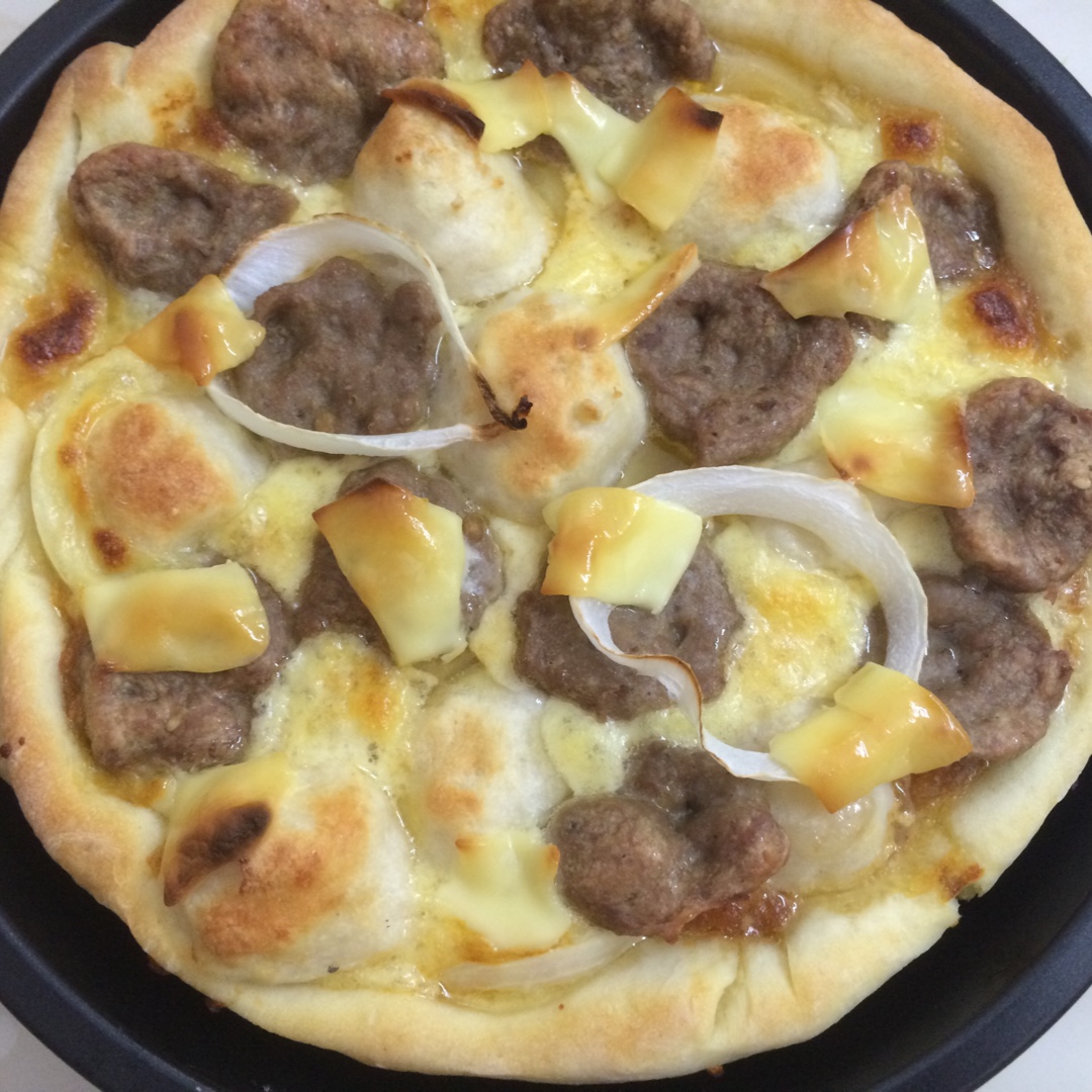 香浓玉米培根披萨